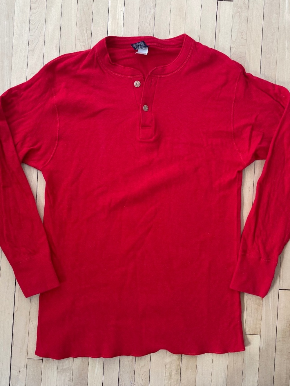 Vintage Duofold Red Henley Shirt